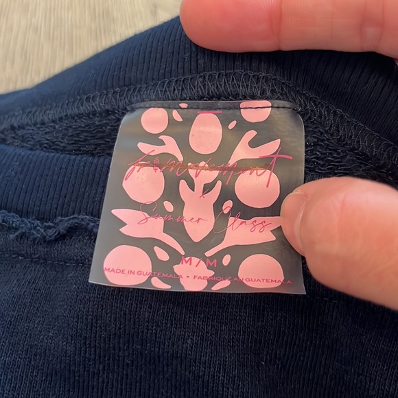 Free People Movement x Summer Class NC A&T Aggie Boxy Crop Top Crewneck Medium - Picture 3 of 7